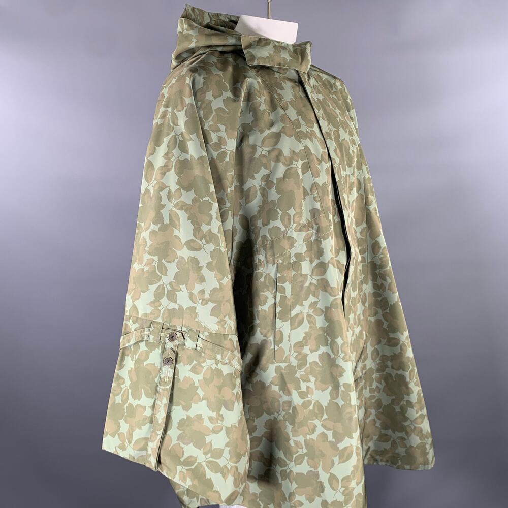 DESCENDANT OF THIEVES Size XXL Green Leaves Polyester Jacket - Picture 2 of 5